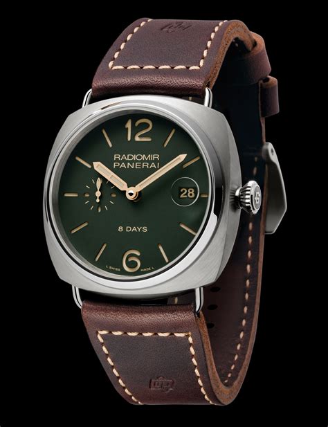 The latest green dialled Panerai Radiomir watches are 